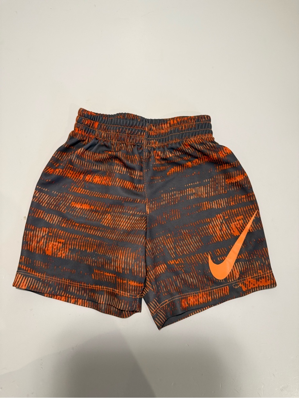 Nike Boys Athletic Shorts 24M Orange & Grey
